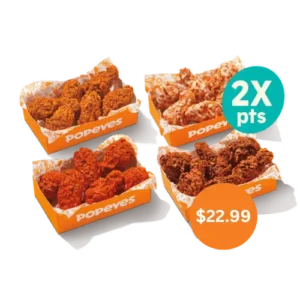 24Pc Wings Bone-In Price - Popeyesmenuusa.com