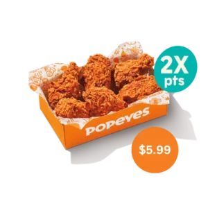 6Pc Wings Bone-in - Popeyesmenuusa.com