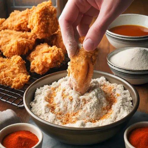 Coating the Popeyes Fried Chicken