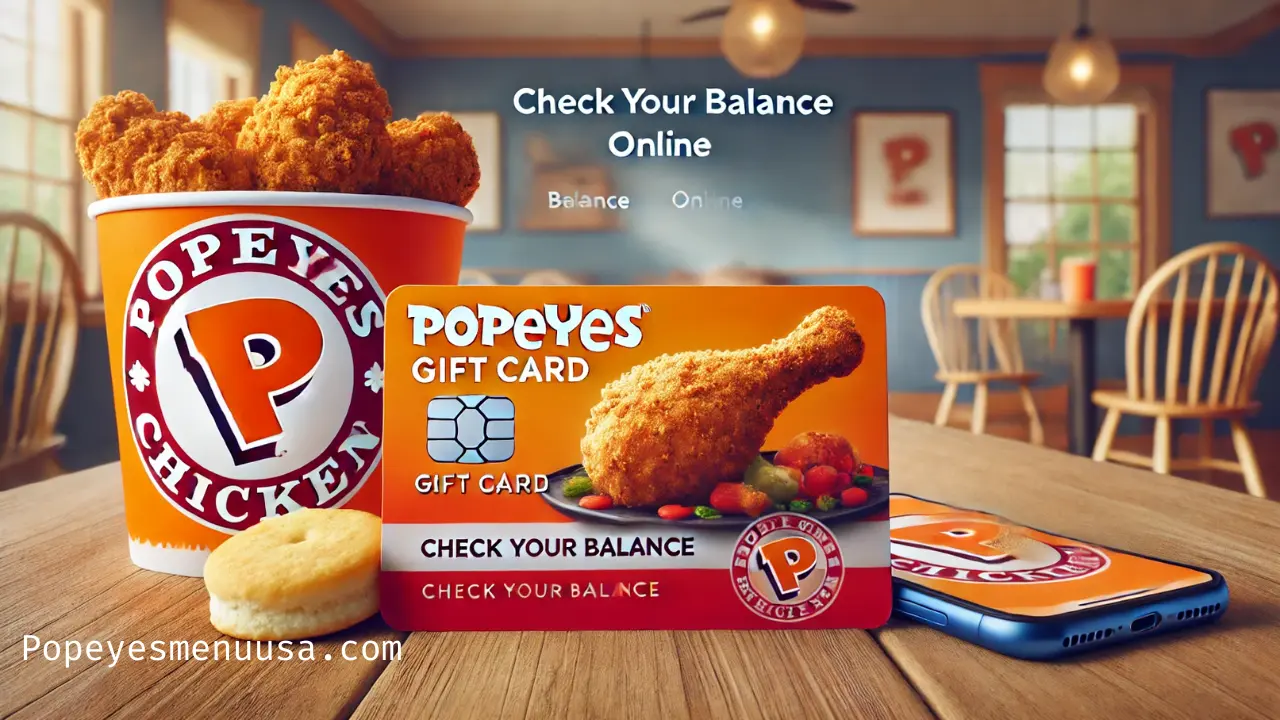 How to Check Popeyes Gift Card Balance