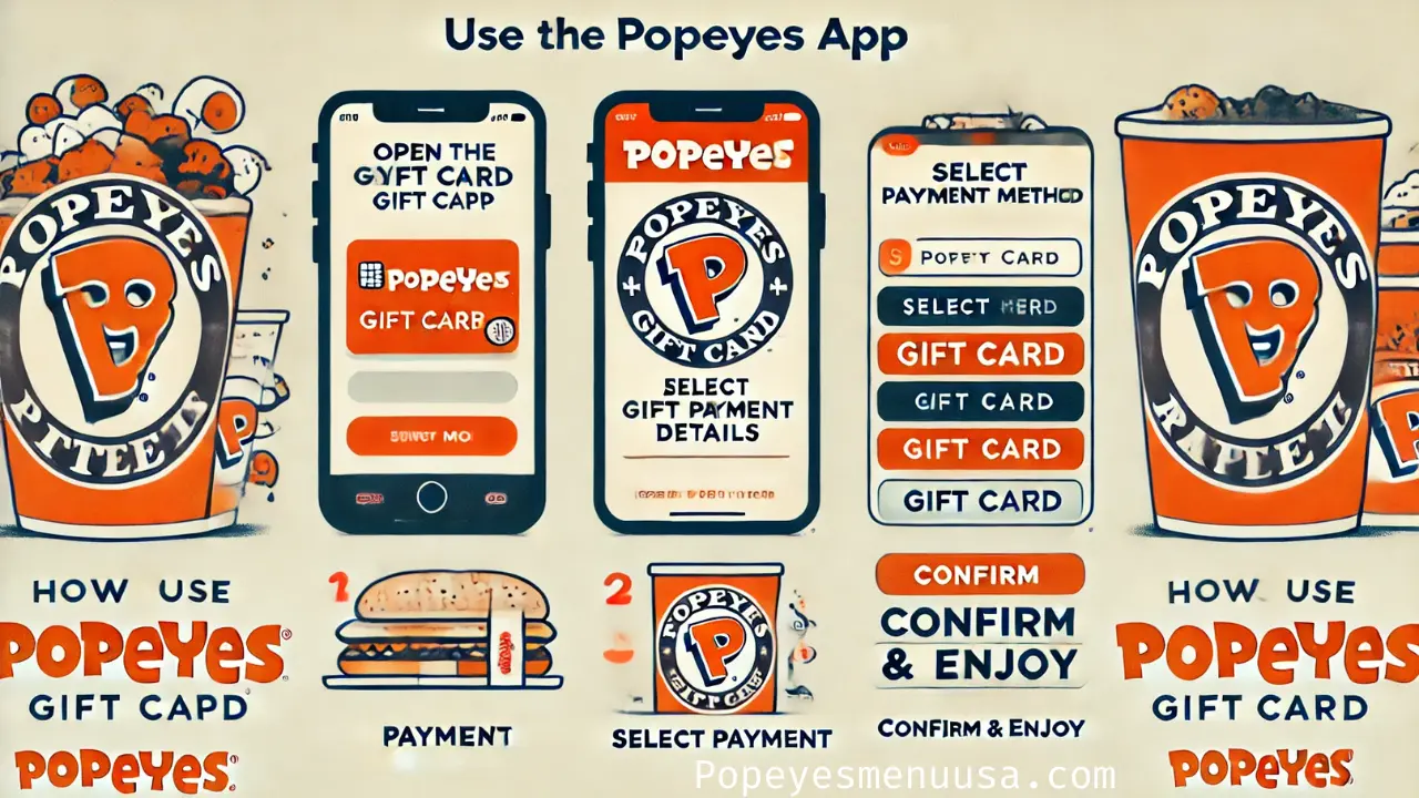 How to Use a Popeyes Gift Card