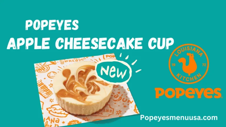 Popeyes Apple CheeseCake Cup