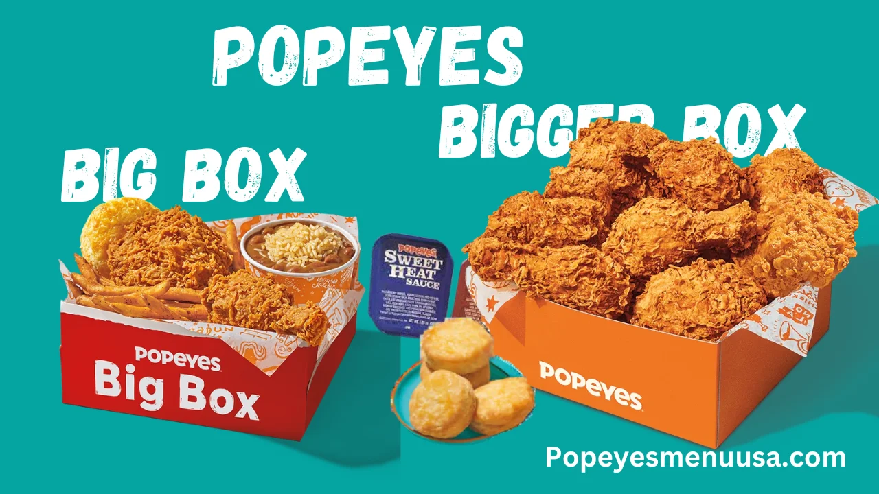 Popeyes Big Box and Bigger Box price