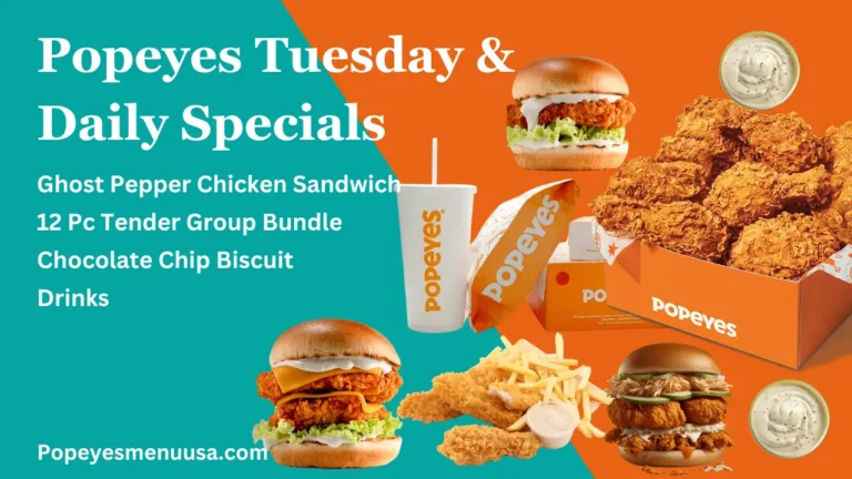 Popeyes deals on Tuesday & Daily Specials Prices 2025