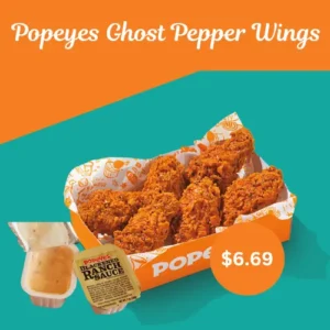 Popeyes Ghost Pepper Wings Price