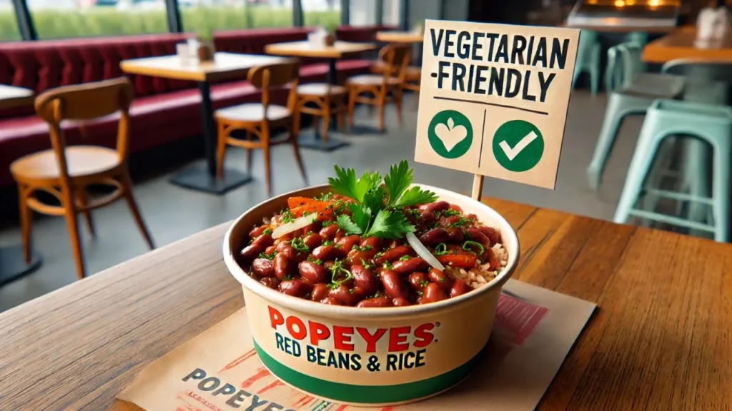 Popeyes Red Beans and Rice are Vegan Friendly