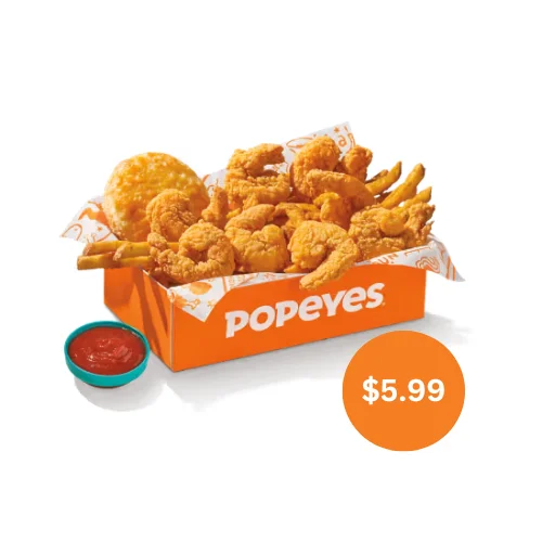 Popeyes Shrimp Tackle Box Price & Calories 2026