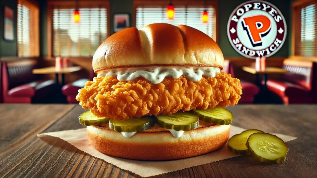 Popeyes Flounder Fish Sandwich