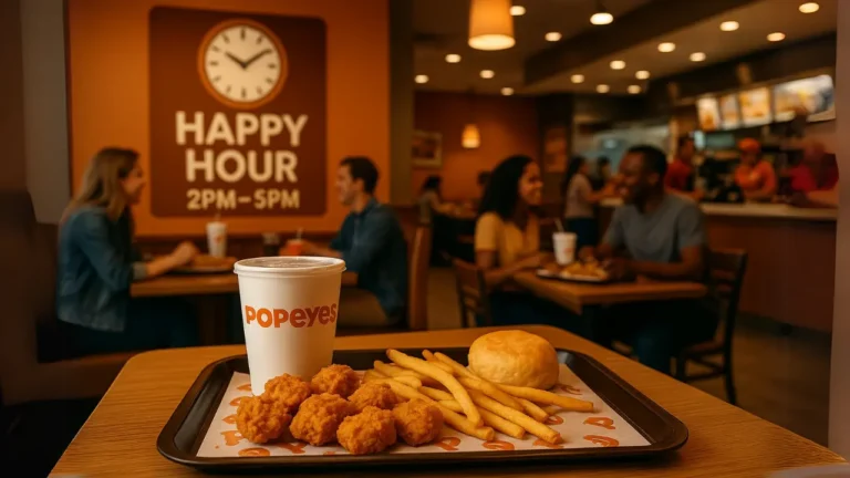 Popeyes Happy Hour Times | Menu & Specials 2025 9 Popeyes Happy Hour deal price