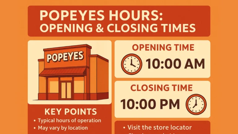 Popeyes Hours in US