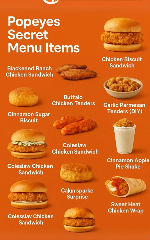 Popeyes Secret menu items