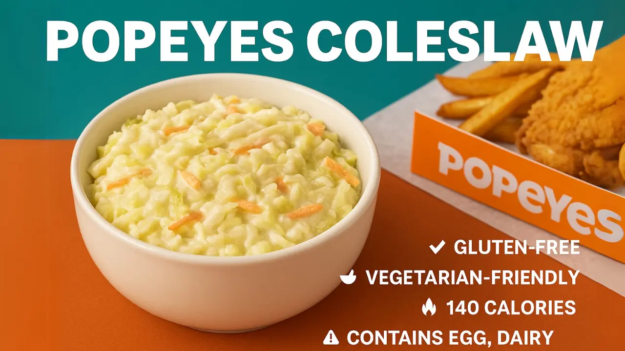 Popeyes coleslaw calories and price