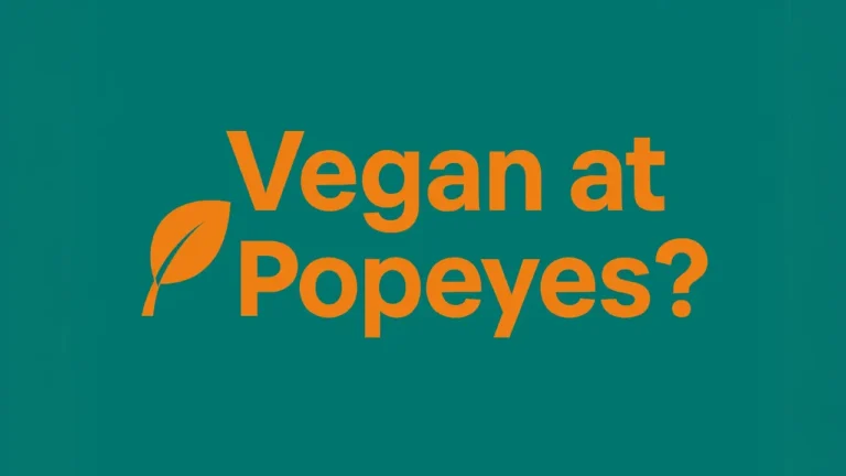Popeyes vegan Options 1