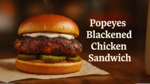Popeyes Blackened Chicken Sandwich Price and Calories