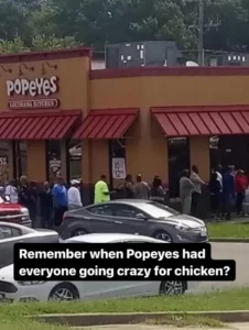 Photos surfaced showing Popeyes lines wrapping around buildings. Memes joked about risking an entire afternoon just for a sandwich. Some people swore it was worth every minute.
