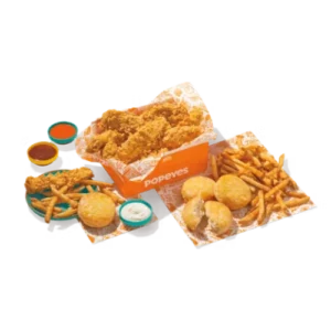 Popeyes Blackened Tenders Price, Calories & Recipe 2025 9 8 pc blackened chicken tenders family meal