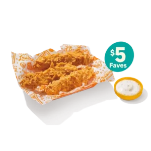 Popeyes $5 Deal Faves Menu 2026 4 Popeyes $5 3pc tenders