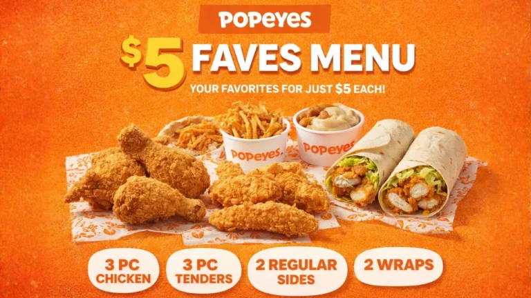 $5 Faves Menu
